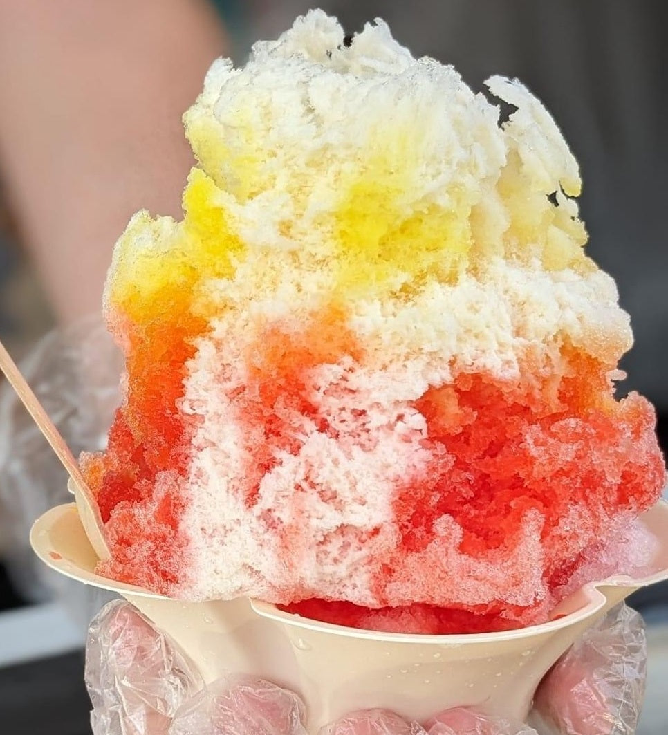 Shave Ice in Biodegradable pedal cup 