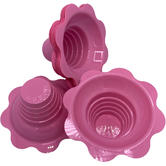 *NEW* Shave Ice Flower Cups - Pink color