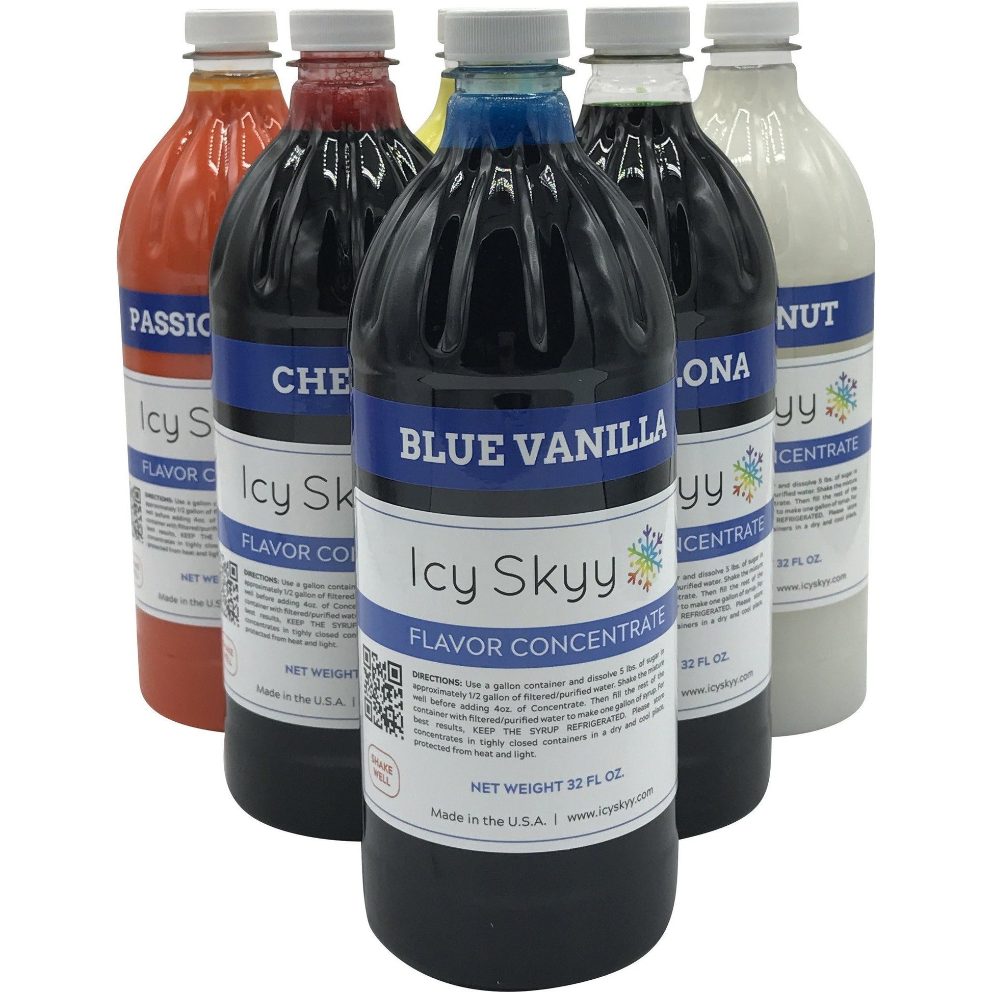 Shaved Ice Or Snow Cone Flavors - Concentrate 32 oz. - IcySkyy