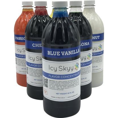 Shaved Ice Or Snow Cone Flavors - Concentrate 32 oz. - Icy-sky.com