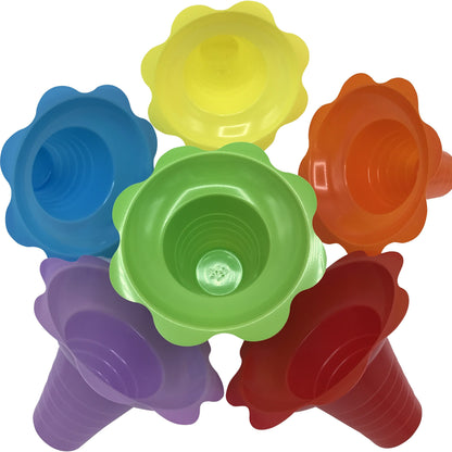 Shave Ice Flower Cups  - Medium (8 Oz.) - Icy-Sky.com