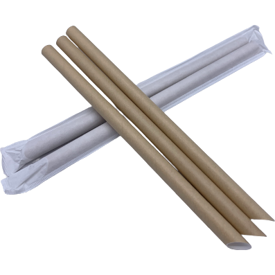 Paper Jumbo (Boba/Smoothie/Milkshake) straws - Natural - 100
