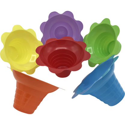 Shave Ice Flower Cups - Small (4 Oz.) - Icy-Sky.com
