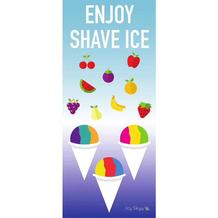 Poster - Enjoy Shave Ice (Vertical style) - IcySkyy